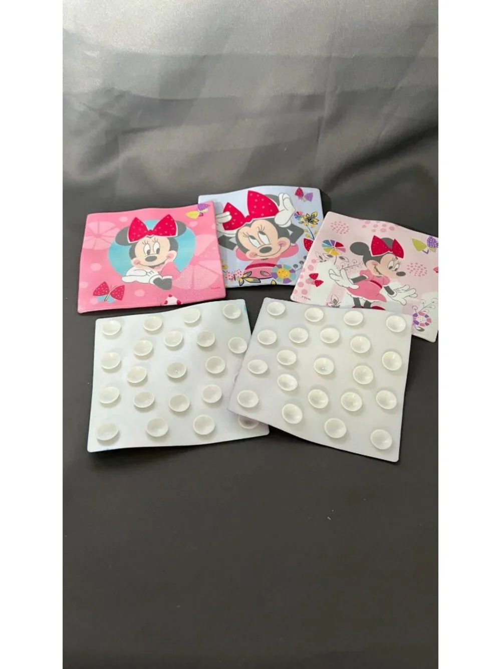 5 Disney Minnie Mouse Tub Shower Bath Tread Squares